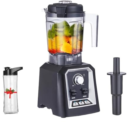 Frullatore For Frullati Da Cucina Professionale Con Programma Automatico, For Alimenti A Basso Profilo 2 Litri, Spremiagrumi, Tritaghiaccio Frullare Rapido Efficiente