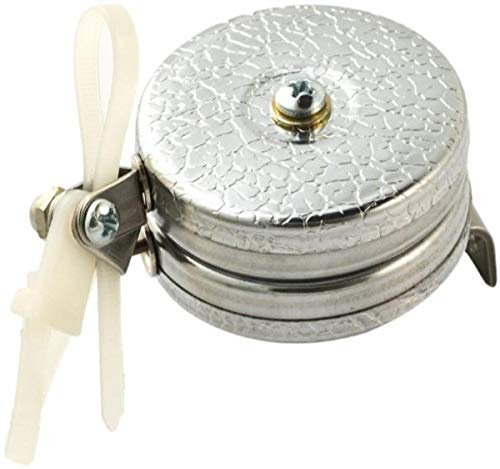 KEY-BAK Industrial Dual Retractable Reel with 48 Stainless Steel Cable, Bracket Mount, Chrome Front, Large Swivels, Zip Tie