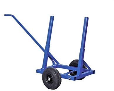 Plattenwagen - Transportwagen mit 2 Luftreifen - Schiebebügel beidseitig einsetzbar - Größe: 160 x 60 x 80 cm - Tragfähigkeit 200 kg - Industriequalität