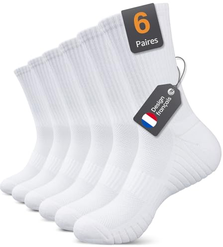 Alaplus Chaussettes Mérinos Chaussettes en laine Outdoor & Trekking Professional Mérinos de randonnée Chaussettes de sport de course, 3 paires