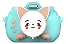 Appareil Photo Pourenfants Mini Caméra Version WiFi De La Caméra pour Enfants, Écran Tactile IPS De 3,0 Pouces, Cadeau Éducatif pour Les Enfants Âgés De 3 À 12 Ans-Chat Bleu 8G