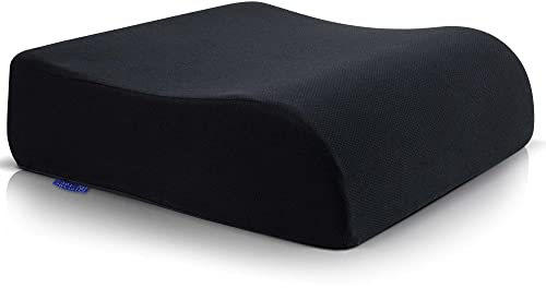 DYNMC you Bequeme Sitzerhöhung Stuhl Erwachsene & Kind - Test SEHR GUT [MIT PHYSIOTHERAPEUTEN ENTWICKELT] - Formstabiles Sitzkissen Stuhl - Perfekte Sitzerhöhung Auto (Schwarz)