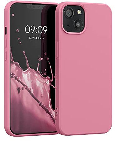 kwmobile Custodia Compatibile con Apple iPhone 13 Cover - Back Case per Smartphone in Silicone TPU - Protezione Gommata - sweet candy
