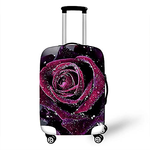 Morbuy Elastisch Kofferhülle Kofferschutzhülle Anti-Kratzer Staubdicht Kofferüberzug Luggage Protector Cover Kofferbezug Reisekofferabdeckung (Rose 3,L)