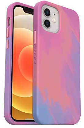 OtterBox Slim & Sturdy Serie Hülle für Apple iPhone 12 mini mit MagSafe, stoßfest, sturzsicher, ultraschlank, dünne schützende Hülle, Getestet nach Militärstandard, Hell-Rosa