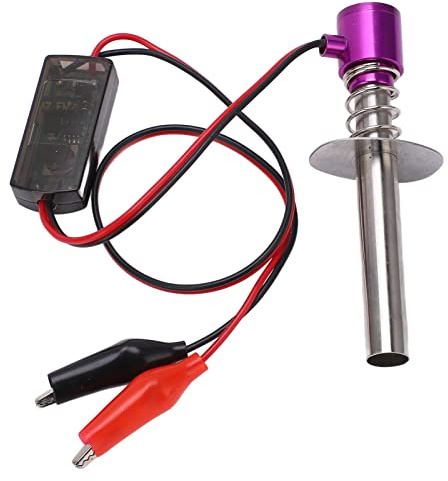 Alomejor RC Car Igniter Kit with N4 Hot Plug Gasket 6‑12V Igniter for Engine Aircraft Car Model()