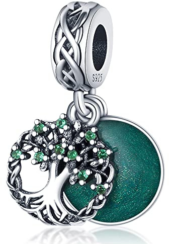 Pandach Damen Charm Anhänger für Armband 925 Sterling Silber Charms Beads passend für Armband und Halskette, Kompatibel mit Europäischen Armbänder für Frauen Mädchen C4