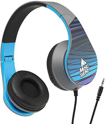 Music Sound | Bügelkopfhörer mit Kabel Over Ear Fantasy|Faltbarer On-Ear-Kopfhörer mit Kopfbügel, 1,2 m langem, verwicklungsfreiem Kabel–3,5-mm-Klinkenstecker–Fantasy Linie, MUSICSOUNDFAN222