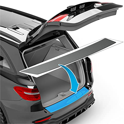 uProtect Car Bumper Protector Full Set for Vauxhall Mokka B I 2021-2025 - Rear Bumper guards for cars, anti scratch, Paint Protector For Sill Lip - Carbon Black