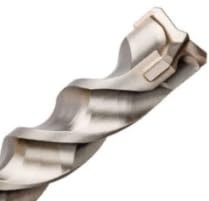 Foret à béton 1 pièce SDS+ Plus Booster Foret cruciforme à grande vitesse en acier au carbure en métal massif pour le perçage renforcé du béton, de la pierre de silicate (10 mm x 160 mm)