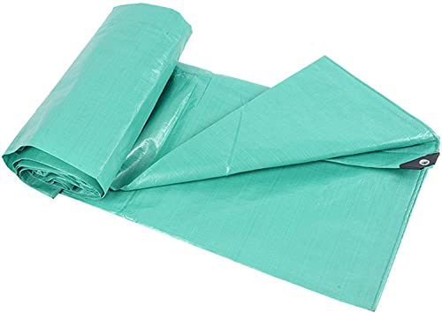 Small Tarp Waterproof 3X9M, Tarpaulin Waterproof Heavy Duty, Tarps Cover Blue Waterproof, With Aluminum Grommets, Dustproof Rainproof, Camping, Sun or Rain Outdoor Cover, APZKNHDA, Blue, 5 * 6m