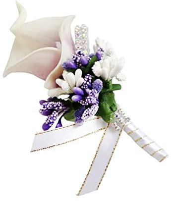 MUSISALY 1stück Pu Blumen Brustnadel Für Braut Brautjungfern Und Damen Elegante Kunstblume Weiß Und Für Hochzeiten Partys Und Besondere Anlässe
