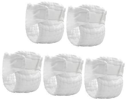 ifundom Waschbare Windelhose Stoffwindeln Für Neugeborene l Größe 50x46cm Atmungsaktiv Auslaufsicher 5 Stück Wiederverwendbar Für Gesunden Schlaf