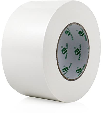 BOMEI Pack Nastro extra forte per moquette 72 mm x 25 m - Adesivo biadesivo extra forte antiscivolo per moquette e tappeti