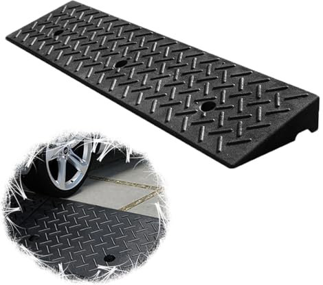 REDEXI Gummi Rutschfester Türschwellenrampe, 10cm 13cm 15cm Bordstein Rampen, Tragbare Auto Rampe Für Bürgersteig, Garage, Stufen, Laderampe, 100cm×30cm(100x30x13cm/39x12x5in)