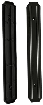 Cabilock Magnetischer Messerhalter Streifen 55cm Schwarzer Magnethalter Für Küchenutensilien Starker Magnethalter Zur Sicheren Aufbewahrung Von Messern Wandmontage Platzsparend