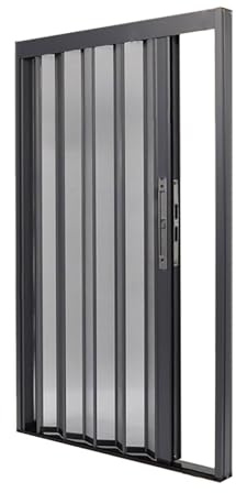 Porta a Soffietto Porta Scorrevole Pieghevole in Rete con Serratura e Chiave, Porta Pieghevole a Fisarmonica per Esterno/Interno, Porta a Zanzariera Retrattile Personalizzabile Ampia e Alta(49x80in(