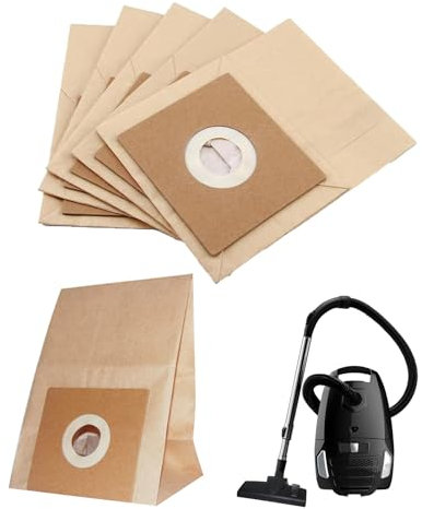 5PCS Vacuum Cleaner Bags,Vacuum Cleaner Dust Bags,Disposable 3D Efficiency Paper Dust Bags,Compatible with Bush VCB35B15C1J7W-70,VYTRONIX RBC02, BC-402,BC-501 & Argos VC-401/VC-402,Etc
