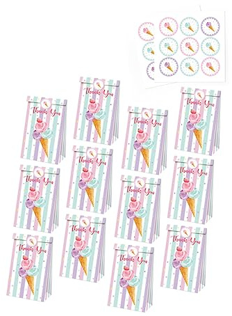 FUNOMOCYA Süßigkeiten Papiertüten 12 Stück Bunte Geschenkbeutel Aus Papier Stabile Partytüten Für Babygeburtstag Weihnachten Und Feierlichkeiten