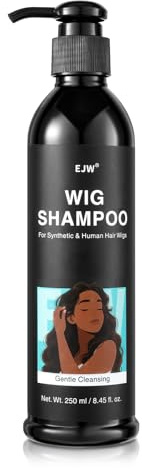 EJW Champú para Pelucas - Fórmula de Aminoácidos con pH Equilibrado para Pelucas de Cabello Sintético y Humano - Limpieza Profunda, Sin Residuos, Cuidado Suave de la Fibra y Anti-Enredos con Queratina