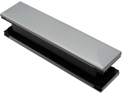 12 Letterplate Door Letterbox for uPVC, Composite and Timber Doors - Premium Draught Proof, Thermal Insulation & Noise Reduction 20-40 Matte Silver