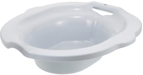 FONDOTIN Sitzbadewanne für Toilette Bpa frei Stabiles Sitzbad für Frauen zur Postnatalen Pflege und Entspannungsbad bei Hämorrhoiden und Blasenbeschwerden Geeignet für Standard
