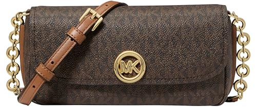 Michael Kors Damen Nolita Small Flap Chain Crossbody Goldton