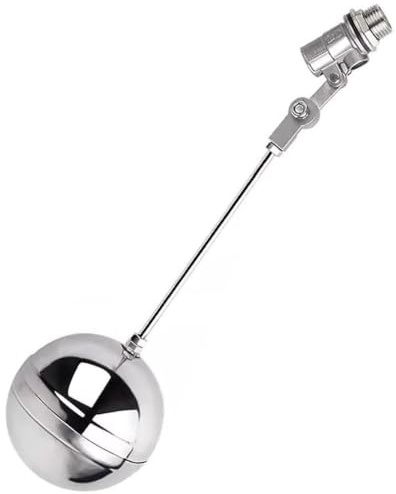 Verstellbares Schwimmerventil aus Edelstahl 304 – 1/2 Zoll, 3/4 Zoll, 1 Zoll Wasserstandskontrollventil for Tanks und Pools(3/4inch)
