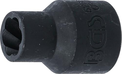BGS 5266-11 | Llave de vaso de perfil en espiral / extractor de tornillos | entrada 12,5 mm (1/2) | 11 mm
