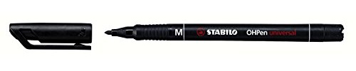 STABILO pointball 3-Filz Permanent Universal Folienstift Overheadprojektor Permanent M 1 mm schwarz