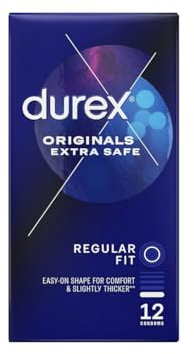 Durex Extra Safe 12 Stück Kondomen, Transparent, 56 mm