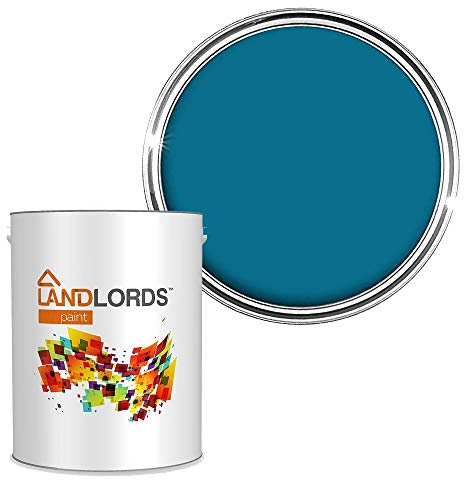 Landlords Weather Shield Sky Blue Smooth Masonry Paint | 5L in 30+ Colours | Storm Proof, Scrub Resistance & Waterproof | Weatherproof Technology Designed with Acrylic Resin for Ultimate Protection