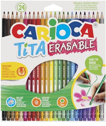Carioca Matite Cancellabili TITA - 24 Pz