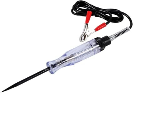 VOBOR Kfz Spannungsprüfer, Auto 6V 12V 24V DC StromkreisTester | Spannungsmesser Stift, Autotest VoltMet Lange Prüfstift-Glühlampe für Niederspannungssysteme Sicherungsschalterdrähte