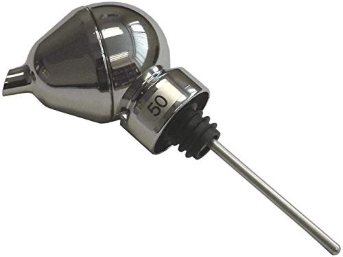 We Can Source It Ltd - Chrome Plated Aquaflow Ball Measuring Pourers 50ml – Accurate Spirit Measures for Bars – Easy Pouring for Restaurants and Catering – Durable and Modern Design - Pack of 1