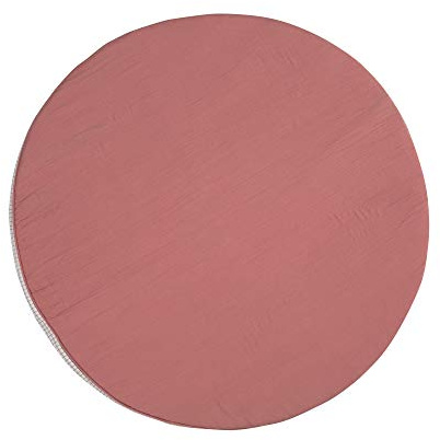 LÄSSIG Krabbel-und Spieldecke aus Muslin Bio-Baumwolle waschbar/Seat Cushion Muslin rot