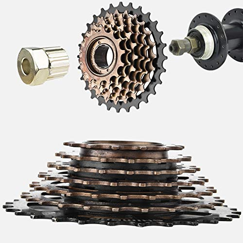 YECK Cassetta per Bicicletta, Ruota Libera antiruggine a Basso Rumore, 7 velocità per Accessorio di Ricambio per Bicicletta da Bicicletta
