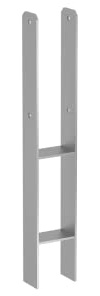H Pfostenträger 121 x 600 x 6 mm feuerverzinkt H Anker für Holzpfosten Beton Pfostenanker für Zaun Pergola Carport