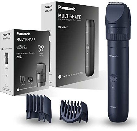 Panasonic MULTISHAPE Sistema Modulare per la Cura della Persona ER-CTN1, regolabarba e tagliacapelli per uomo con batteria ricaricabile Ni-MH
