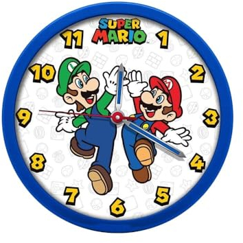 Kids Euroswan Super Mario Reloj Pared 25cm