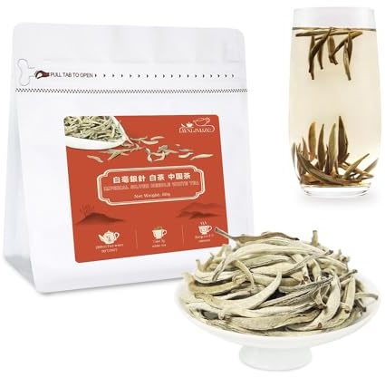 LWXLJMJZC－Thé Blanc Aiguille d'Argent-Thé Blanc Silver Needle-Baihao Yinzhen-Thé blanc Chinois 80g White Tea