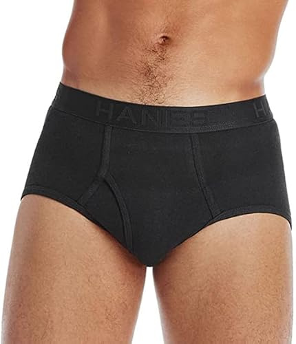 Hanes Men's Ultimate Tagless Briefs with ComfortFlex Waistband-Multiple Packs and Colors (as1, alpha, m, regular, regular, Black/Grey - 8 Pack)