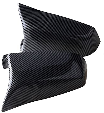 HEXEH Außenspiegelabdeckungen Für BMW E60 E61 F10 F11 2008-2013 F01 F02 2009-2012 Performance Autozubehör Rückspiegelkappe Seitenspiegelabdeckung Auto Spiegelkappen (Color : 1 UK)
