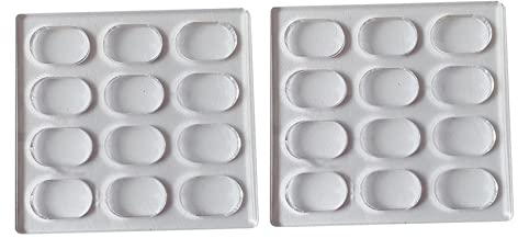 KLKNE 2 stampi ovali in policarbonato trasparente per macaron, per decorare torte