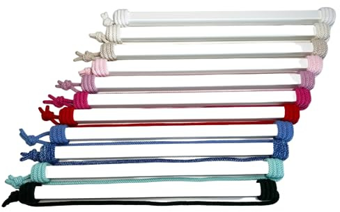 NoriKids Stange für Tonies – für bis zu 40 Tonies – Weiß/Beige | Regal für Tonies aus magnetischer Stange mit Kordel – Tonie Aufbewahrung – handgefertigtes Kinderregal