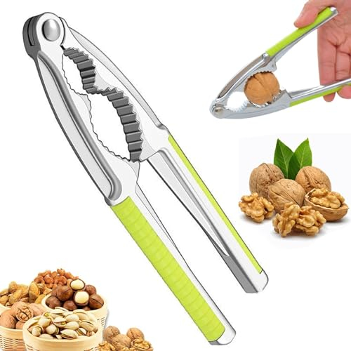 Genérico Cascanueces,Nueces Abridor De Nueces,Cascanueces De Metal,Cascanueces Multifuncional,Cascanueces Antideslizante,Alicate para Nueces para Mariscos Concha Langosta Cangrejo Avellana Nuez