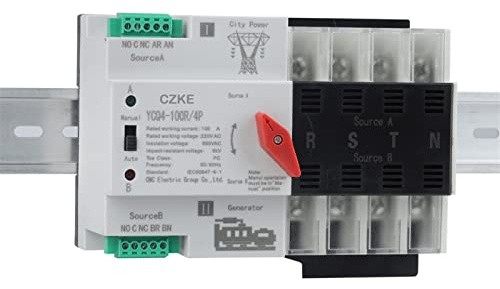 YCQ4-100R/4P 63A 100A 50/60Hz Interruptor de transferencia automática de energía dual Interruptor de transferencia de energía for el hogar Cortacircuitos