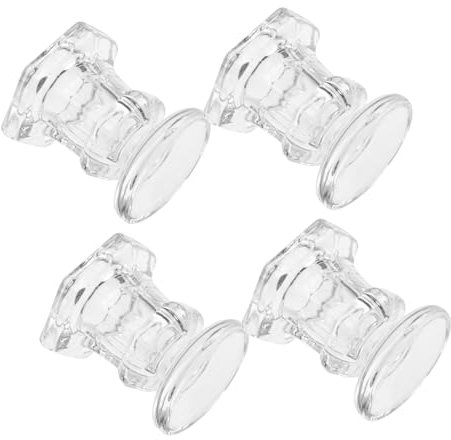 PRETYZOOM 4stücke Glas Kerzenständer Dekorative Kerzenhalter Europäischer Stil Tisch Kerzenhalter Für Tafelkerzen Haushaltsdekoration
