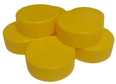 Scaffold Tube End Caps (Yellow) Scaffolding Pole Pipe Feet 48.3mm British Made (1200)