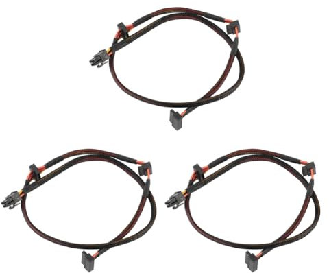 Vklopdsh 3X Câble D'Alimentation Modulaire PSU 6Pin à 3 Ports SATA 18AWG Wire 80cm pour NP ECO Series